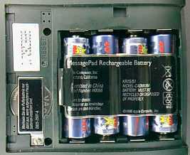How to refurbish an Apple Newton 110 / 120 / 130 battery pack, image 5 of 6. Copyright (c) 2000 Frank Gruendel