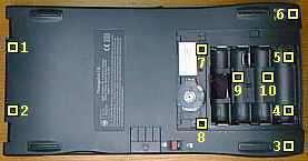 Wie man einen Newton MessagePad 130 zerlegt. Bild 1 von 14. Copyright (c) 2001 Frank Gruendel