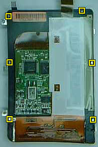 How to refurbish an Apple Newton 120 / 130 display, image 1 of 2. Copyright (c) 2002Frank Gruendel
