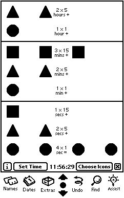 DotClock. Copyright 2001 Frank Gruendel