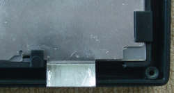 Verbogener Metallstreifen fr Masseclip