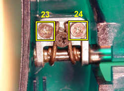 Right hinge screws