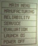 MP 120 / 130 built-in diagnostic mode  image 5 of 5. Courtesy of Bob Redknap.